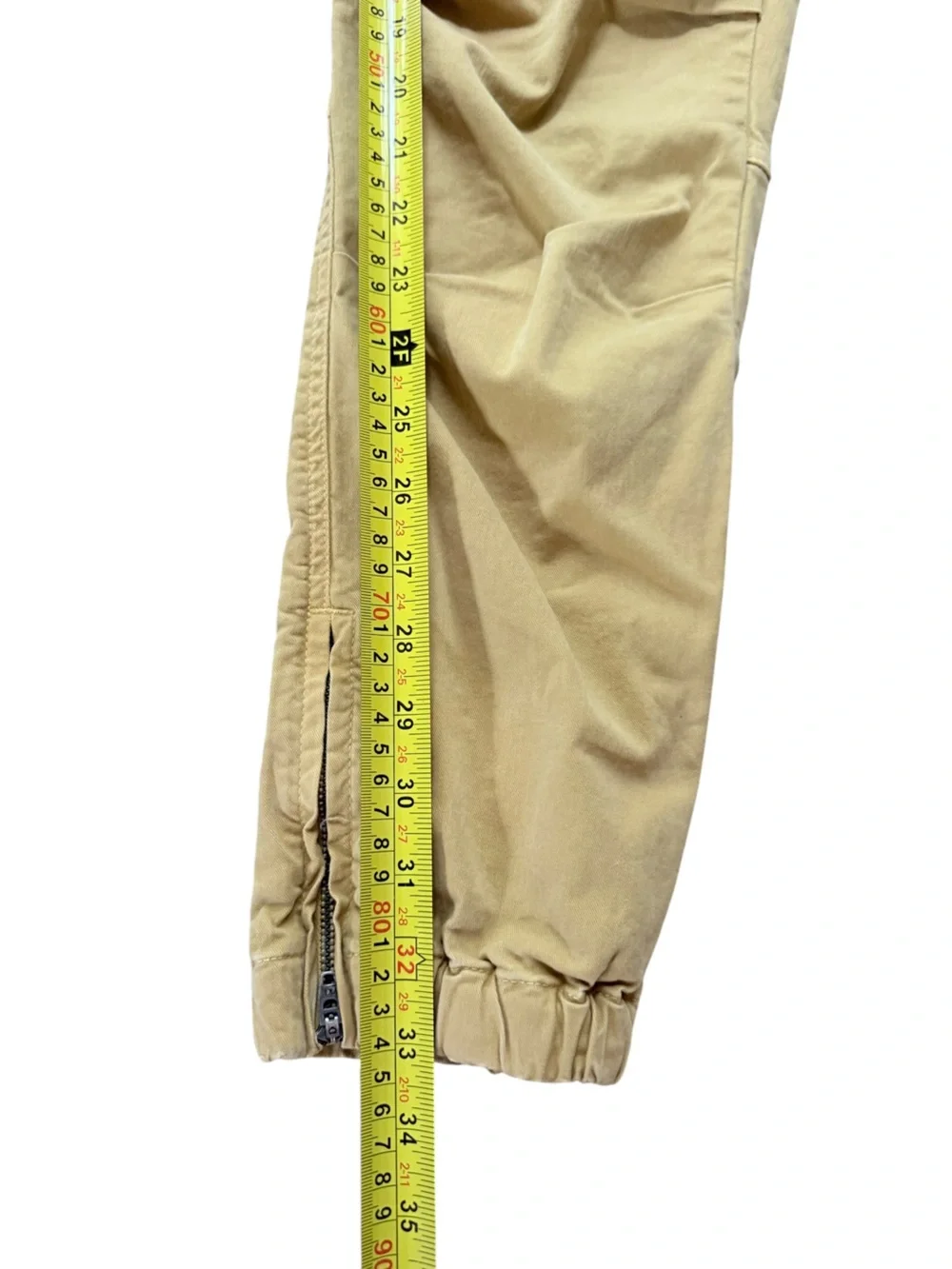 Nili Lotan French Military Cargo Jogger Pants Mustard Size 2 Ankle Zip